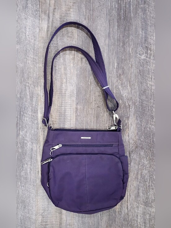 Travelon Handbags - TRAVELON | Anti-Theft Classic North/South Crossbody Shoulder Bag  L| Purple